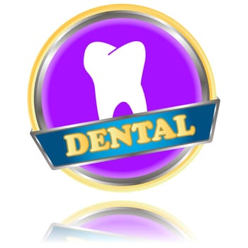 New dental icon on a white background