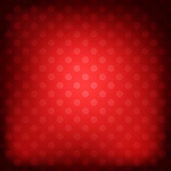 Polka dot red background. Vector illustration