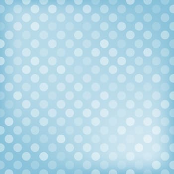 Polka dot blue background. Vector illustration