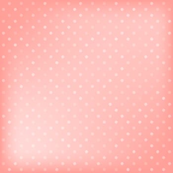 Polka dot pink background. Vector illustration
