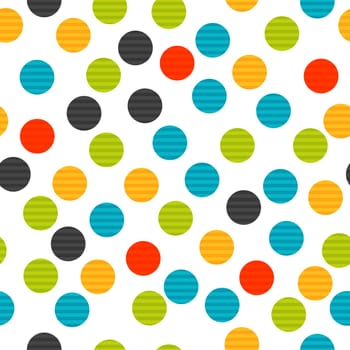 Colorful dot seamless background pattern illustration
