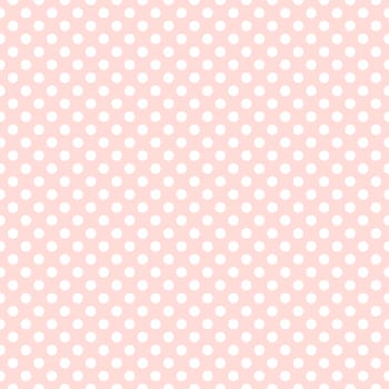 Seamless pink polka dot background pattern