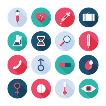 Medical icons. Vector illustration.