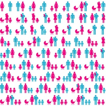 Family icon pictogram set