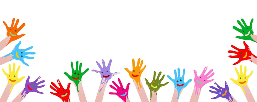 colorful hands