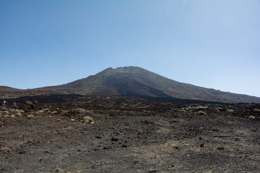 Volcanic landscape in El Teide National Park on the Canary Island of Tenerife, Spain