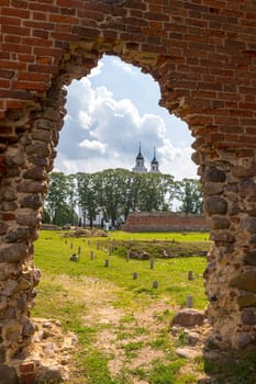 Ludza castle ruins in Latvia. The first mention of the castle dates from 1433 when the Livonian Order built a larger and stronger fortress to replace an earlier wooden fortress.