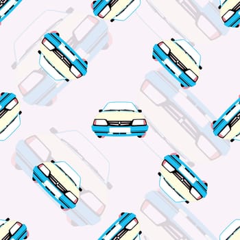 vector seamless background with kids toy cars