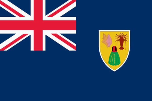 A Turks and Caicos Islands flag background illustration