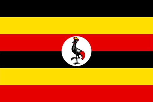 A Flag of Uganda background illustration large file