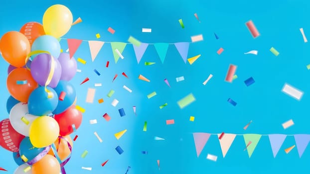 The nice colourful ballons image on white bacground
