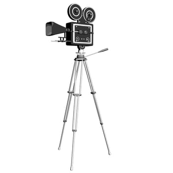 The digital video camera on the tripod for adv or others purpose use