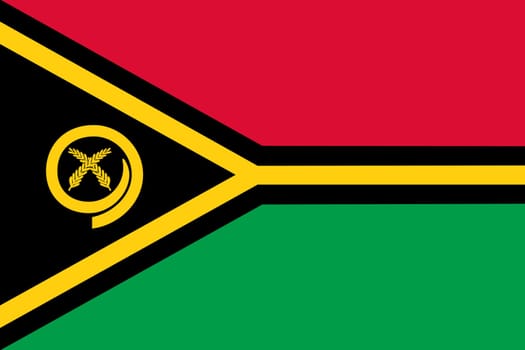 A Vanuatu flag background illustration yellow black red and green