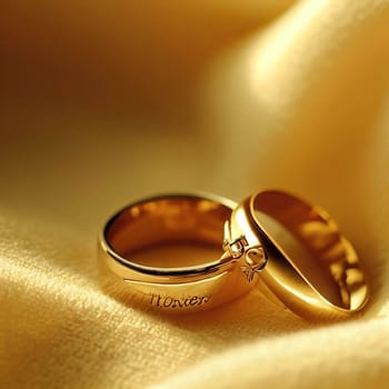 The WEdding ring desing with nice light yellow color
