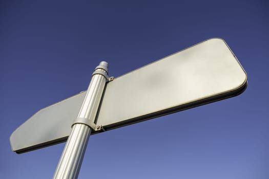 Detail of information arrow in the city, direction