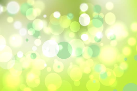 Hello spring background. Abstract delicate bright spring or summer landscape texture with natural green yellow white bokeh lights, sunshine. Beautiful backdrop with space.