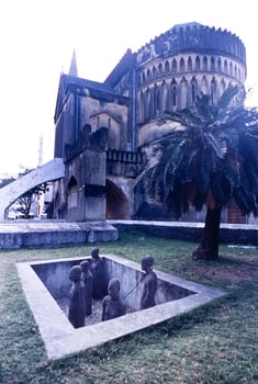 Old Slave Market/Anglican Cathedral in Stone Town, Zanzibar, Tanzania, Africa.