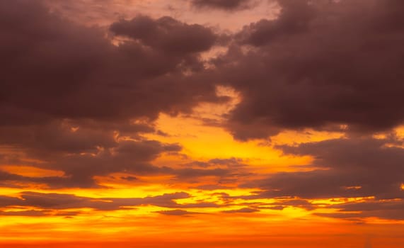Abstract and pattern of cloud sky Calming coral, Orange, Trend color of the year background, Pattern of colorful cloud and sky sunset or sunrise: Dramatic sunset in twilight, Beautyful of sky