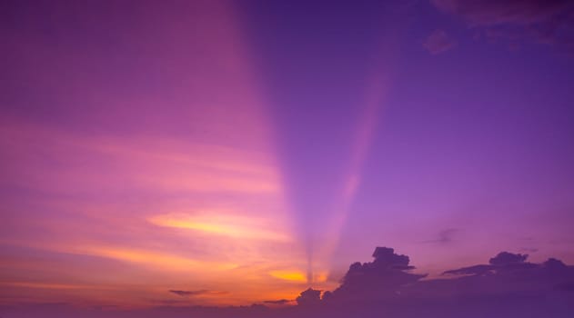 Abstract and pattern of cloud sky, Velvet violet, Velvet Purple, Trend color of the year background, Pattern of colorful cloud and sky sunset or sunrise: Dramatic sunset in twilight, Beautyful of sky