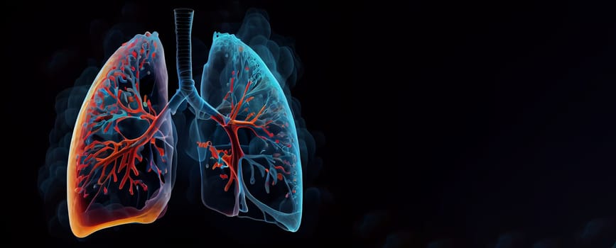 World No Tobacco Day. toxic smoke formation shaped as the human lung, Unhealthy lungs breathing smoke and pollution, Generative AI