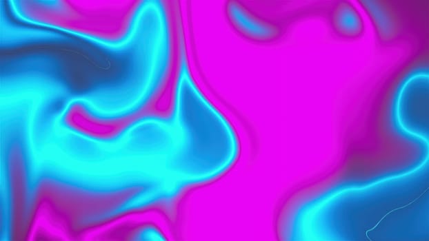 Wavy neon lines. Computer generated 3d render