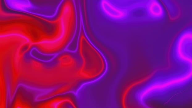 Wavy neon lines. Computer generated 3d render