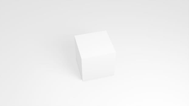 white square composition. Computer generated 3d render