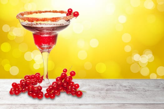 red summer cocktail background