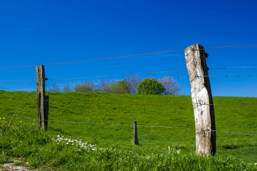 German countryside landscape, Lower Rhine Region, Germany
