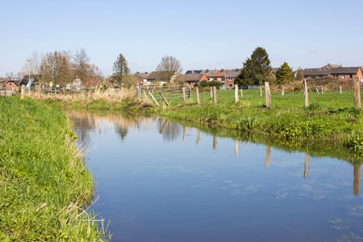 German countryside landscape, Issum, Lower Rhine Region, Germany