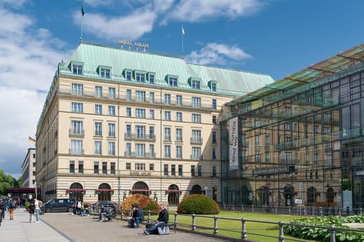 The famous Hotel Adlon, accommodation for state guests and celebrities at Pariser Platz in Berlin