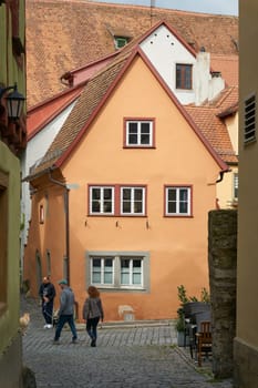 Rothenburg ob der Tauber, Germany – September 24, 2024: Pope Francis' residence during his time in Rothenburg ob der Tauber in Germany in 1986