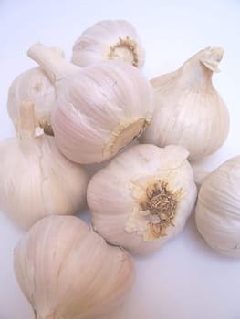 photo of white Garlic heads