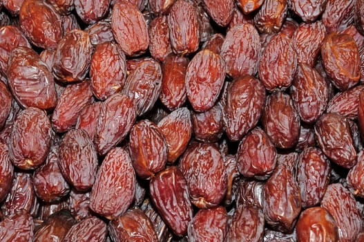 a pile of dried dates ready to sell