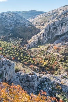 Zuheros, white village of the province of Cordoba in Spain.