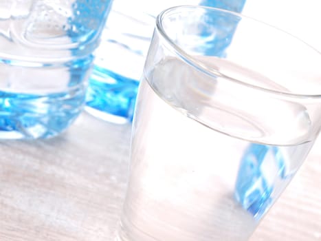 Close up of a glass of water