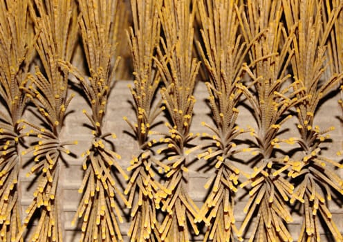 Fiber on street sweeper machine closeup