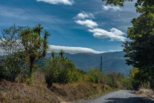 Landscape of the Talamanca Mountains near the town of Boquete, Chiriqui, Panama