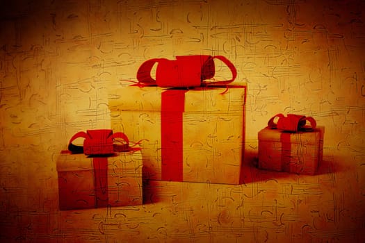 gift box on a white background 3d image