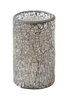 Sparkling vase isolated with clipping path included