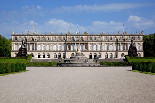 An image of the castle Herrenchiemsee in Bavaria Germany