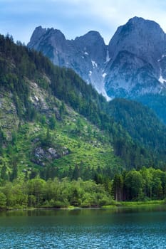 Beautiful summer Alpine  lake Gosausee view (Austria)