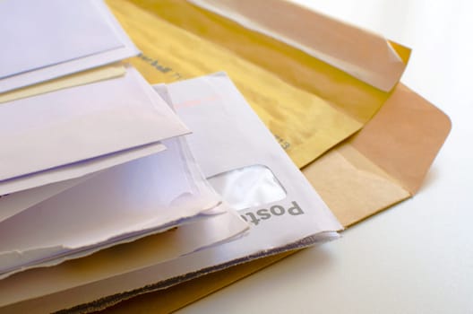 A pile of envelopes - mail correspondence