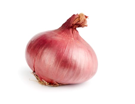 Red onion isolated on white