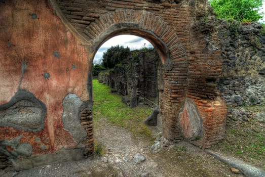 Some details of the excavations of Pompeii in HDR.