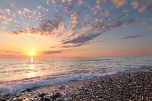 Sunset on the Mediterranean Sea, Lebanon.