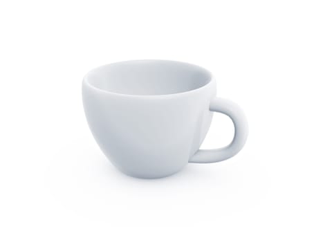 coffee or tea cup on white background