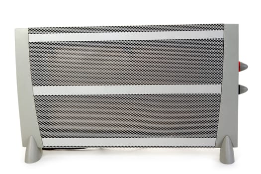 Electric radiator isolated on white background.