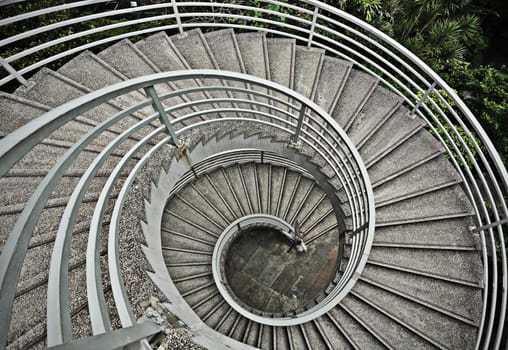 beautiful spiraling stairs
