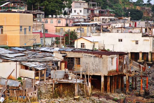 fishing village of Lei Yue Mun in Hong Kong